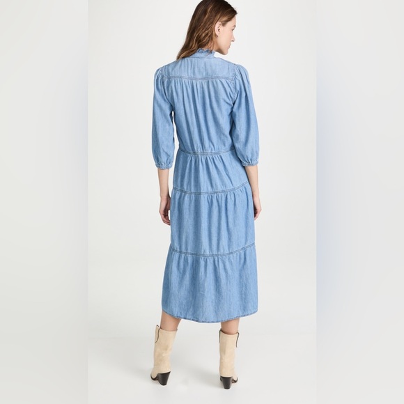 BA&SH willow dress in denim size XS - Picture 2 of 6